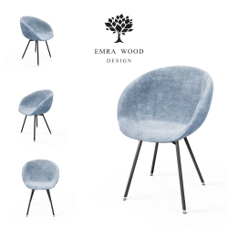 Krzesło KR-501 Ruby Kolory Tkanina Loris 70 Design Italia 2025-2030